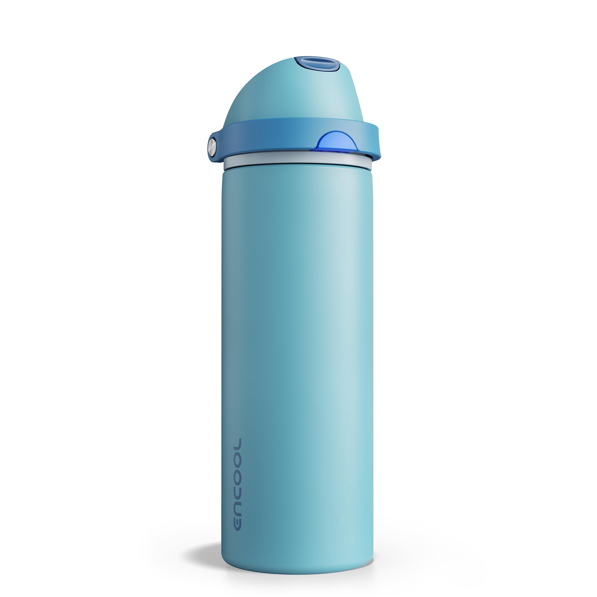 Botella De Agua Aislante Encool De Acero Inoxidable De 700 Ml, Color Azul Seda
