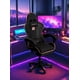 thumbnail image 2 of Silla Gamer Hell Castle Reclinable Con Cojin Lumbar Negro Con Rosa Cuero Sintético, 2 of 6