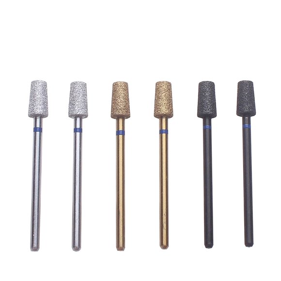 Brocas para uñas MZCMSL φ5x9mm 6 piezas 3 colores