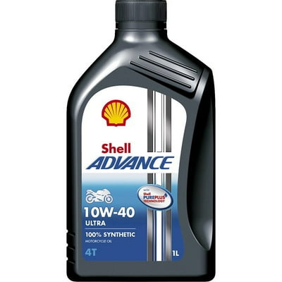 Aceite Advance 4T 12X 10W-40 Para Moto 1 Lt 1 L Shell