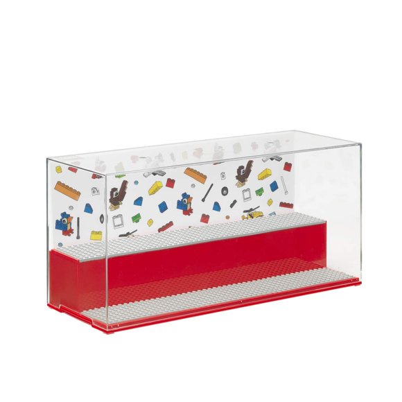 Vitrina Room Copenhagen Lego de 2 niveles, color rojo