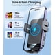 thumbnail image 5 of Cargador de coche inalámbrico MOKPR de carga rápida de 15 W para iPhone/Samsung, 5 of 7