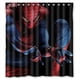 thumbnail image 1 of Cortina de ducha de Spider-Man con ganchos, tamaño 60 x 72 pulgadas, 1 of 3