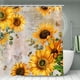thumbnail image 2 of 1pc Sunflower & Bee Bathroom Set - Anti-Slip Bath Mat, Shower Curtain, and Toilet Cover - Flowers Pattern Bathroom Accessories for a Cozy and Inviting Bathroom Decor, 2 of 5