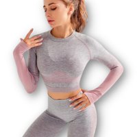 Conjunto De Fitness De Gimnasio De 2 Piezas Wild Travel Rosado