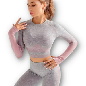 Conjunto De Fitness De Gimnasio De 2 Piezas Wild Travel Rosado