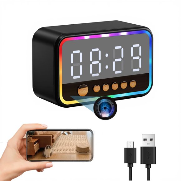 Cámara reloj inalámbrica ULar 4K alimentada por USB con detección de movimiento