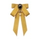 thumbnail image 3 of Pajarita Cinta Broche Bowknot Pajarita Regalo Collar Pin Para Camisa Uniforme Traje Amarillo, 3 of 5
