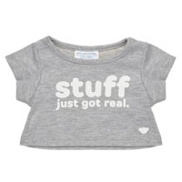 Polera Build A Bear Gris Stuff Just Got Real Para Peluche