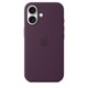thumbnail image 4 of Funda para teléfono Apple iPhone 16 de silicona con MagSafe Plum, 4 of 5