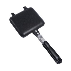Magideal - Sartén Antiadherente De Doble Cara Para Hornear Sándwiches, Práctica Sartén A La Parrilla Con Tapa Para Hacer Gofres, Sartén Para Panqueques, Tostadas