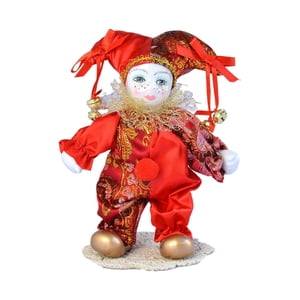 Magideal - Muñeca Arlequín De 7 Pulgadas Con Disfraz, Decoración De Escritorio De Mesa, Muñeca Antigua Coleccionable, Modelo De Ángel De Exhibición Para El Hogar
