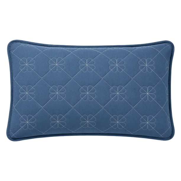 Protector de Almohada Estilo Sobre REGALWOVEN, 1 Paquete, Protector de Almohada Acolchado Impermeable de Poliéster, Adecuado para Uso en Casa y Hotel Azul Queen