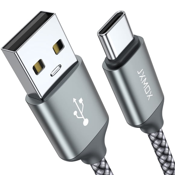 Cable USB tipo C JXMOX, carga rápida, 3.3 pies, paquete de 2 unidades para iPhone Samsung