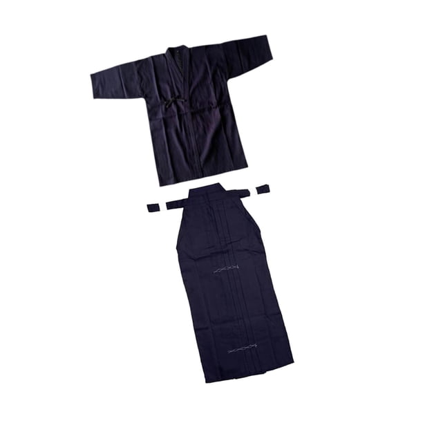 Conjunto De Uniforme De Kendo, Hakama De Kendo, Ninjas Transpirables, Judo, Kimono Japonés, Hakama, 175 Cm, Azul Y Azul