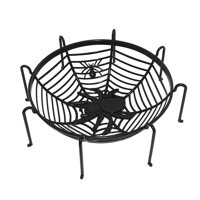 Magideal - Cuenco De Dulces De Halloween, Frutero De Halloween, Artículos Diversos, Telaraña De Halloween, Cesta De Frutas Para Mesa De Café, Comedor, Decoración Negro