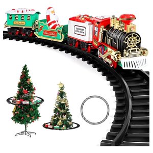 Genérica - Juego De Tren Navidad Alrededor Del Árbol De Sonidos Luz 90Cm Con Sonidos Luz