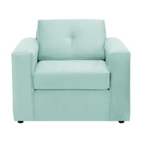 Bodevir - Sofa Vivo 1C Felpa 30 Verde Agua