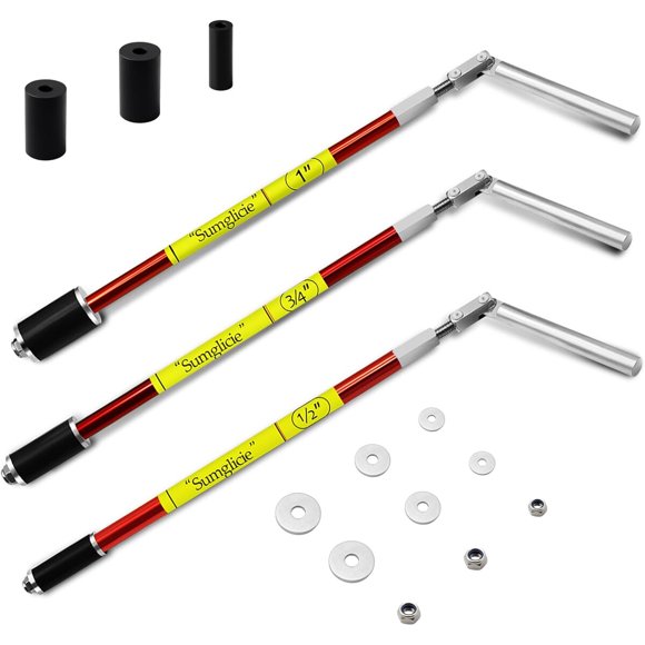 Kit de Herramientas para Tapón de Plomería Sumglicie 3 Tamaños 1/2, 3/4 y 1 Pulgada