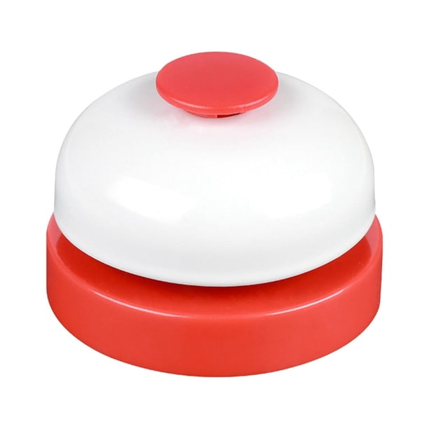 Platos Delanteros Table Bell Smooth Busy Board Bell Toy Para Servicio Hotel Restaurantes Red