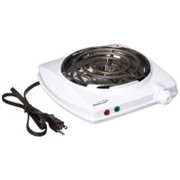 Quemador Eléctrico Brentwood Ts-322 1000W Individual Blanco 1Kg