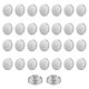 thumbnail image 1 of Uxcell 30 piezas 28L Botones de costura redondos planos de metal 18mm Botón de repuesto de aleación para traje de hombre y mujer Abrigo de lana Camisa Pantalones Artesanías de costura, Tono plateado, 1 of 7