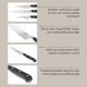 thumbnail image 4 of Juego de cuchillos Martha Stewart Carverton 15 piezas, acero inoxidable negro, 4 of 5