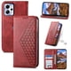 thumbnail image 4 of Funda Flip FOXDOCK para Motorola Moto G13 , Estilo Billetera con Diseño Rombo, Correa de Mano y Soporte, Uso Diario, 4 of 6