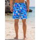 thumbnail image 3 of INSPIRE CHIC Pantalones Cortos de Natación Hawaianos para Hombre con Cintura Elástica y Cordón, Forro Impreso, Talla S, Azul, 3 of 5