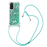 Funda Foxdock Para Xiaomi Redmi Note 12S 4G Con Cuerda Ajustable, Brillo Líquido, Protección Antigolpes Y Lente – Ideal Para Regalo