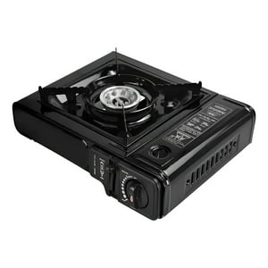 Genérico - Cocinilla Gas Portátil Negra Para Camping Interiores Exteriores