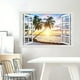 thumbnail image 1 of 1pc, 3D Beach Fake Window Wall Stickers Tropical Island With Palm Trees Wall Mural Window View Wall Decor For Home Decor, 1 of 3