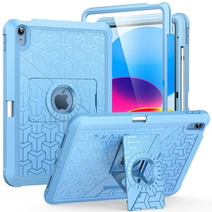 Funda Para Tableta Moko Ipad 11/10.9"" A Prueba De Golpes Azul Cian