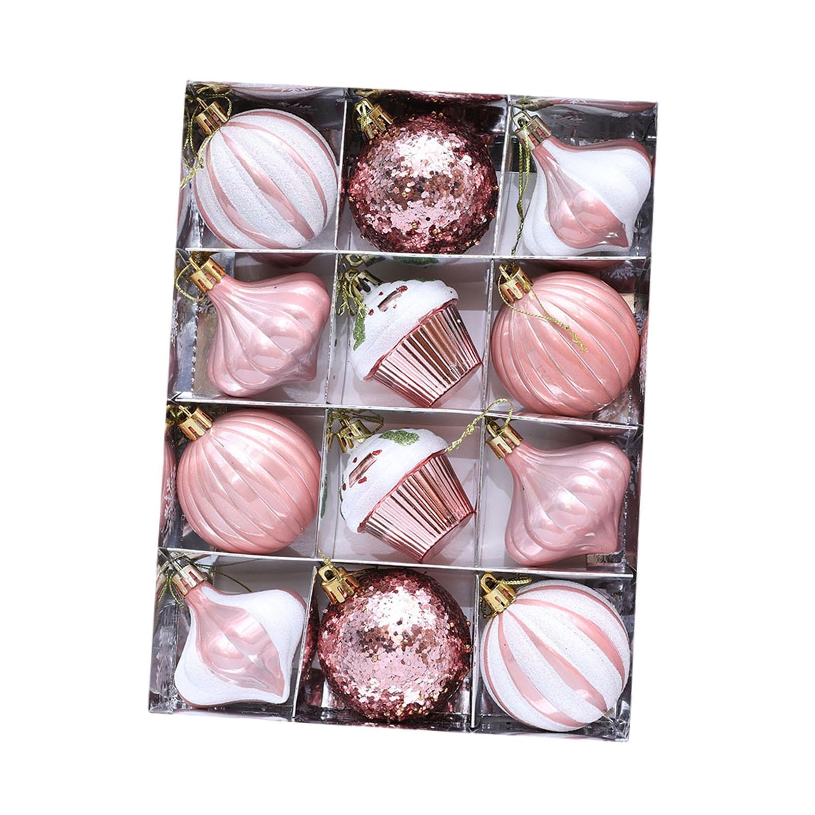 Bothyi - 12 Piezas De Adornos Navideños Para Decoración Del Hogar Para Navidad, Bodas, Exteriores E Interiores.