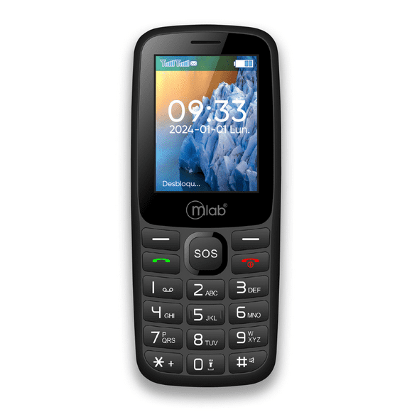 Telefono Senior Bar Sos 4g Lte Negro