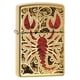 thumbnail image 1 of Mechero de bolsillo Zippo, diseño de crustáceos, latón pulido, 1 of 6