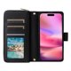 thumbnail image 4 of Funda Cartera con Cremallera y Correa para iPhone 14 Pro Soporte y Tarjetero Negro, 4 of 6