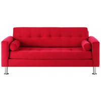 Bodevir - Sofa Retro 3C Felpa 12 Rojo