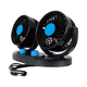thumbnail image 1 of Ventilador Doble Automóvil 12v Accesorio Vehículo 360°/ R&c, 1 of 2