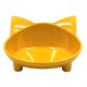 thumbnail image 2 of Lindo Tazón De Fuente De Agua Con Forma De Orejas De Gato Para Mascotas, Tazón Ancho De Alimentación Antideslizante, Amarillo, 2 of 5