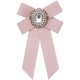 thumbnail image 1 of INSPIRE CHIC Broche de Cinta para Mujer Elegante Corbata de Lazo con Diamantes de Imitación para Vestido de Uniforme Rosa, 1 of 5