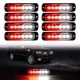 thumbnail image 1 of Luz estroboscopica de emergencia led, 8x rojo blanco 6 luz estroboscopica led de advertencia de emergencia luz parpadeante precaución barra de luz de peligro de construcción para camión de c, 1 of 3