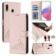 thumbnail image 1 of Funda tipo cartera FOXDOCK para Samsung Galaxy A20/A30 con soporte, ranuras, RFID, diseño de gato, 1 of 5