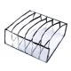 thumbnail image 3 of Organizador De Ropa Interior Plegable Bragas Sujetador Cajón Caja De Almacenamiento Negro 6 Gripes, 3 of 5