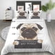thumbnail image 1 of Cute Pet Dog Pug Kids Quilt Duvet Cover Set Pillowcase3-Piece Bedding Set, 1 of 5