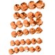 thumbnail image 4 of Tapa de tornillo de motocicleta de 30 piezas Tornillo tapa cubierta para Yamaha naranja, 4 of 5