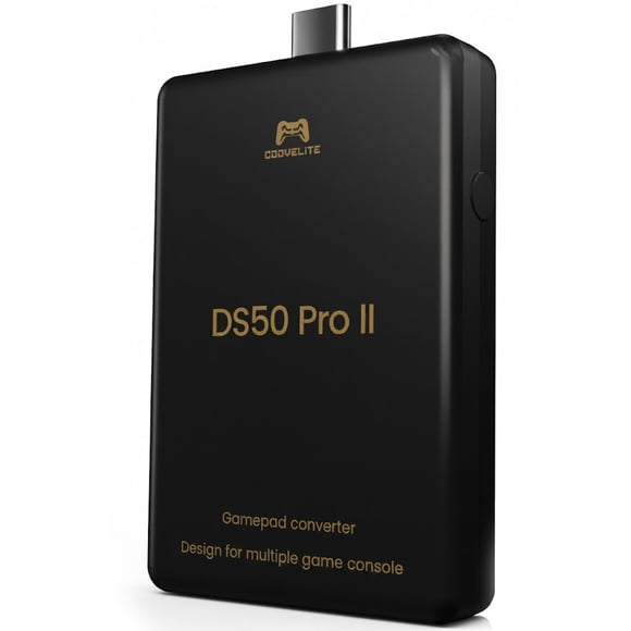 CoovElite Besavior DS50 Pro 2 Convertidor Adaptador Bluetooth Emulador para PS5/PS4/PS3/PC/Switch 2/Switch – Compatible con PS5/PS4/Manba One V2/Elite 2/Xbox Series S,X/Controlador Switch Pro
