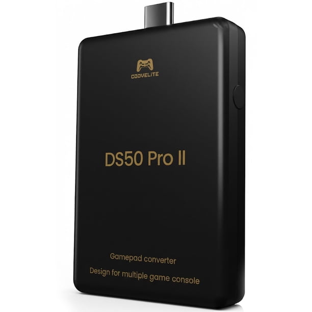 CoovElite Besavior DS50 Pro 2 Convertidor Adaptador Bluetooth Emulador para PS5/PS4/PS3/PC/Switch 2/Switch – Compatible con PS5/PS4/Manba One V2/Elite 2/Xbox Series S,X/Controlador Switch Pro