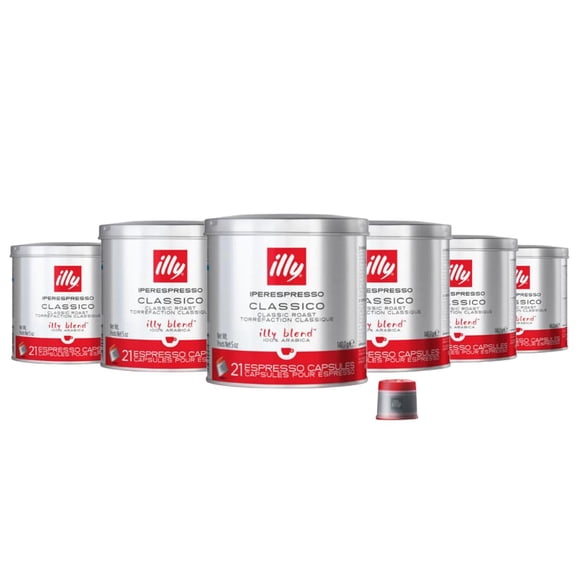 Cápsulas de café illy iperEspresso Classico tueste medio 21x6