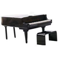 Bothyi - Modelo De Piano En Miniatura Para Casa De Muñecas, Instrumento Musical Para Casa De Muñecas 1/12, Color Negro